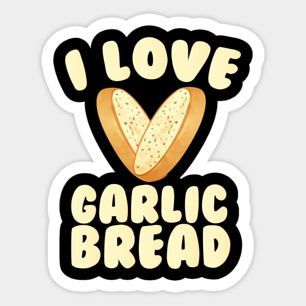 garlic bread Sticker by CurlyDesigns